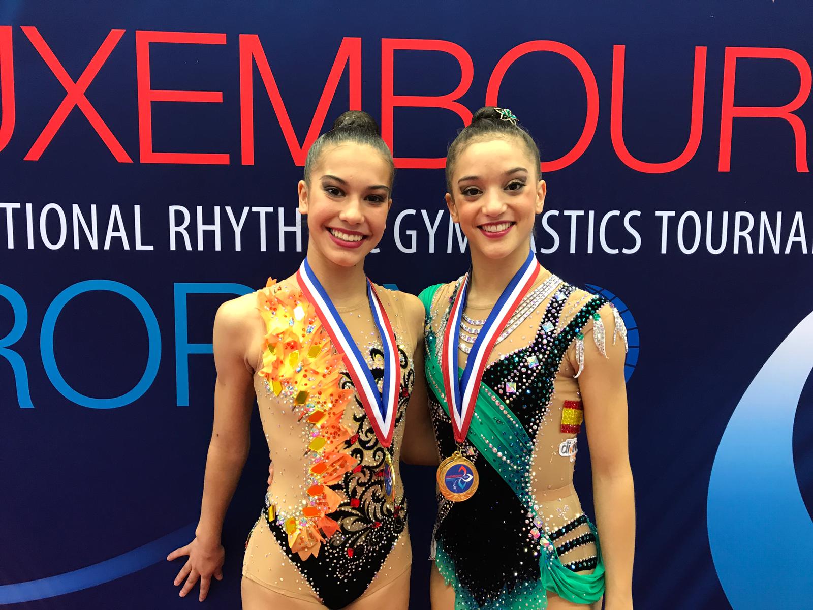 Lluvia de medallas para las seis gimnastas del Club Ritmo que han participado en el Luxembourg Trophy: Sara Llana, Andrea Fernández, Andrea Corral, Carla Vilasánchez, Natalia Gago y Sandra García