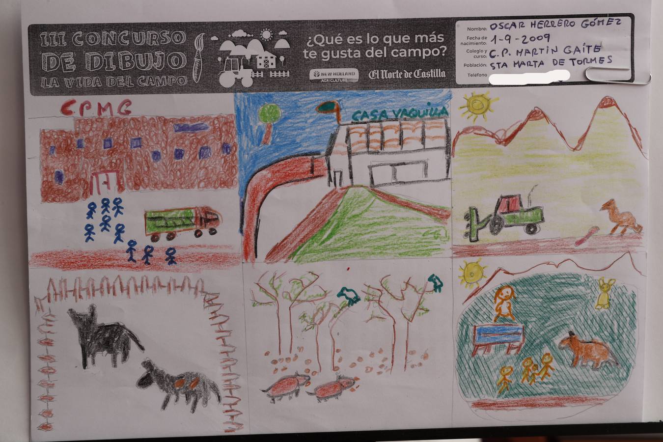 Fotos: Trabajos de 4º de Primaria en la modalidad de cómic del III Concurso de Dibujo y Cómic &#039;La vida del campo&#039;