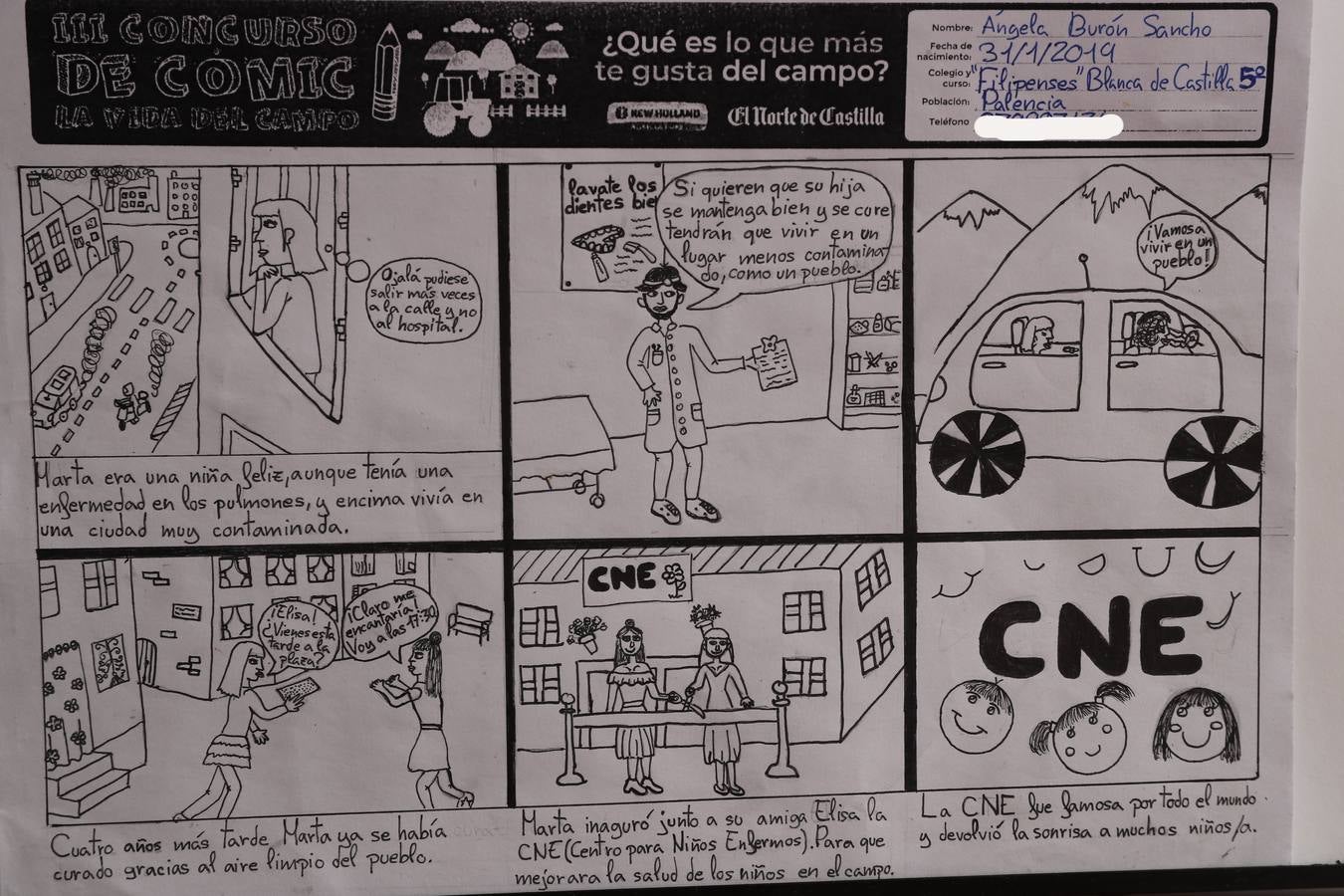 Fotos: Trabajos de 5º de Primaria en la modalidad de cómic del III Concurso de Dibujo y Cómic &#039;La vida del campo