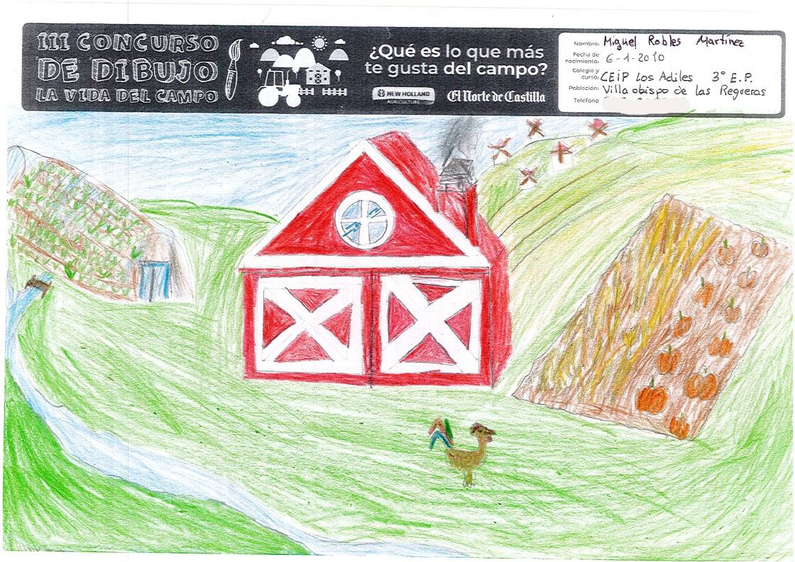 Fotos: Trabajos de 3º de Primaria en la modalidad de dibujo del III Concurso de Dibujo y Cómic &#039;La vida del campo&#039;