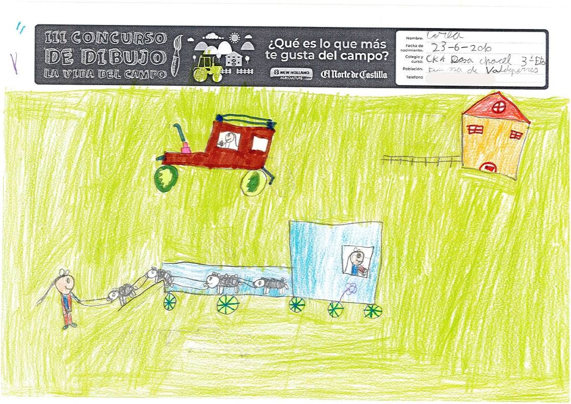 Fotos: Trabajos de 3º de Primaria en la modalidad de dibujo del III Concurso de Dibujo y Cómic &#039;La vida del campo&#039;