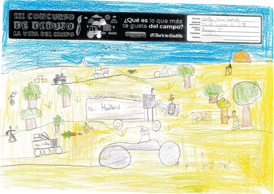 Fotos: Trabajos de 3º de Primaria en la modalidad de dibujo del III Concurso de Dibujo y Cómic &#039;La vida del campo&#039;