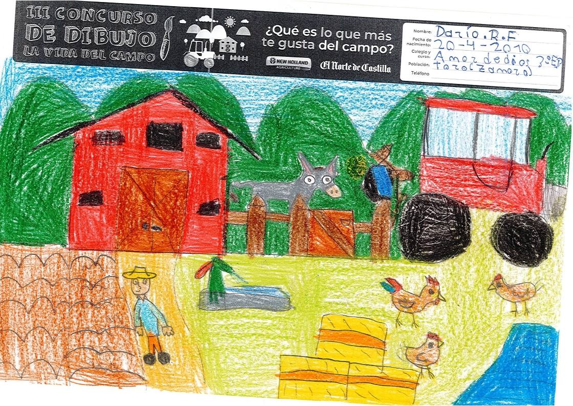 Fotos: Trabajos de 3º de Primaria en la modalidad de dibujo del III Concurso de Dibujo y Cómic &#039;La vida del campo&#039;