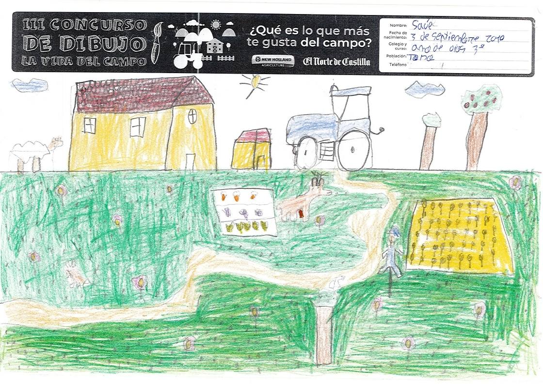 Fotos: Trabajos de 3º de Primaria en la modalidad de dibujo del III Concurso de Dibujo y Cómic &#039;La vida del campo&#039;