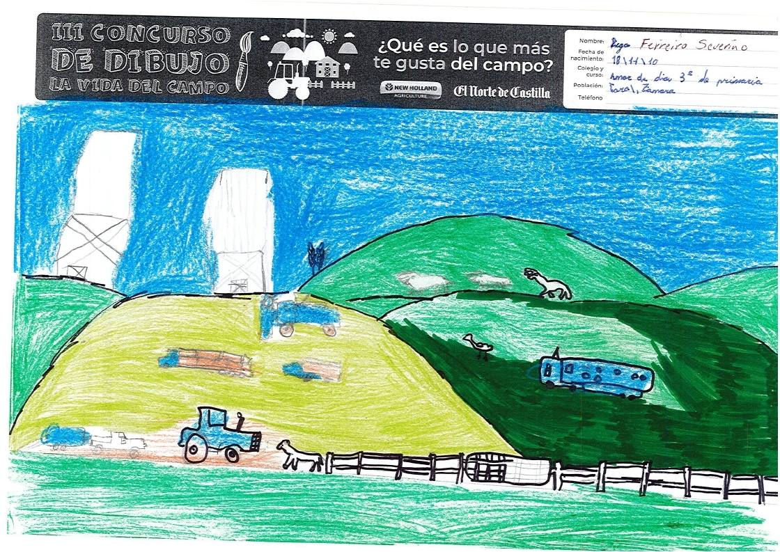 Fotos: Trabajos de 3º de Primaria en la modalidad de dibujo del III Concurso de Dibujo y Cómic &#039;La vida del campo&#039;