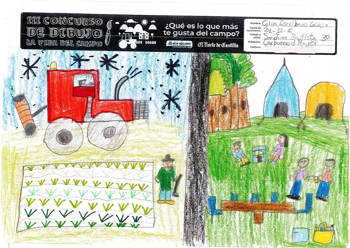 Fotos: Trabajos de 3º de Primaria en la modalidad de dibujo del III Concurso de Dibujo y Cómic &#039;La vida del campo&#039;