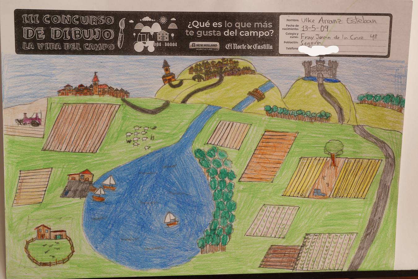 Fotos: Trabajos de 4º de Primaria en la modalidad de dibujo del III Concurso de Dibujo y Cómic &#039;La vida del campo&#039;