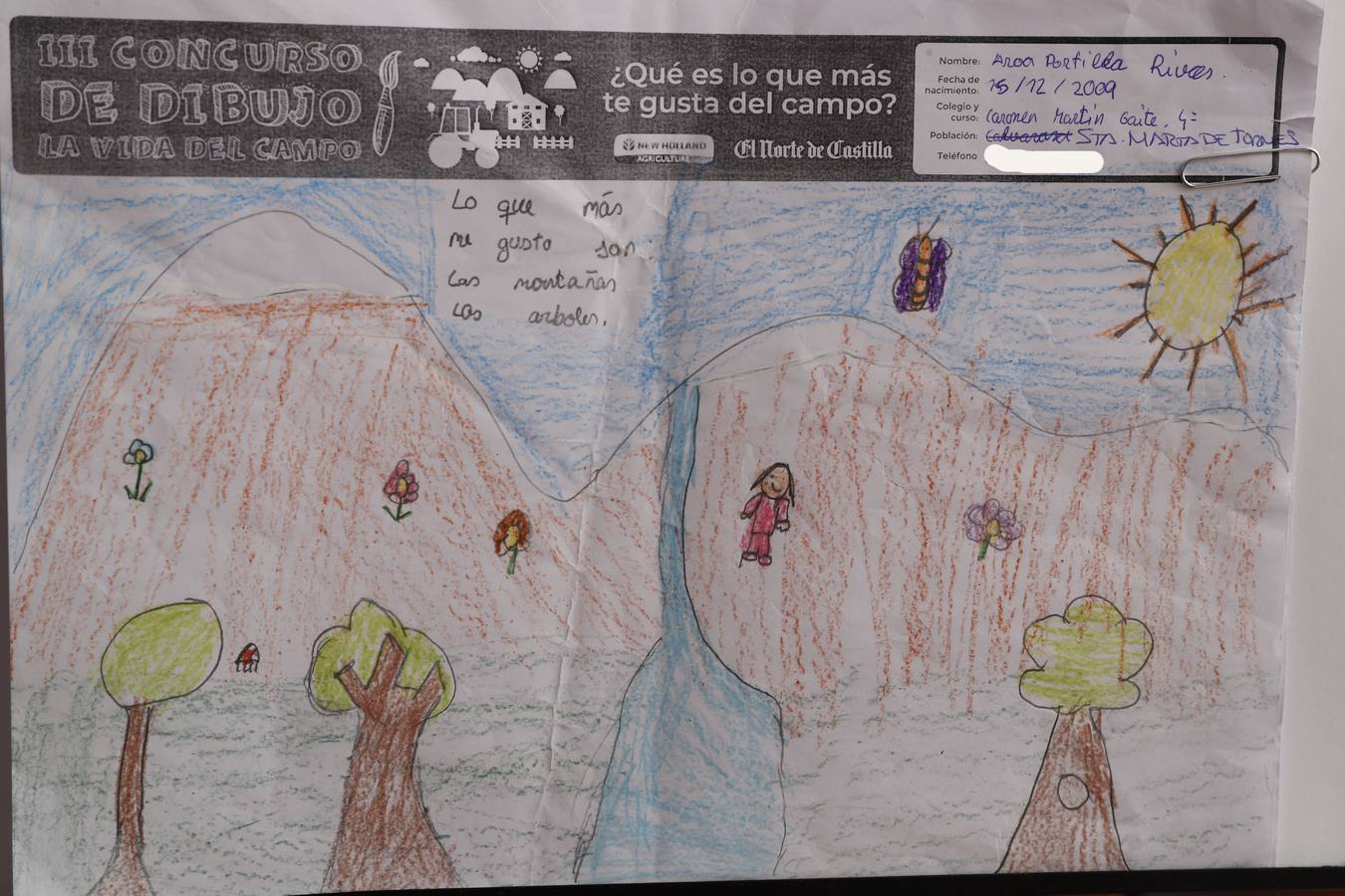 Fotos: Trabajos de 4º de Primaria en la modalidad de dibujo del III Concurso de Dibujo y Cómic &#039;La vida del campo&#039;