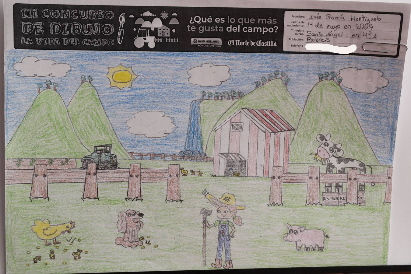 Fotos: Trabajos de 4º de Primaria en la modalidad de dibujo del III Concurso de Dibujo y Cómic &#039;La vida del campo&#039;