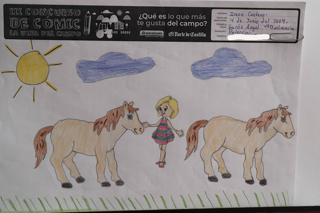 Fotos: Trabajos de 4º de Primaria en la modalidad de dibujo del III Concurso de Dibujo y Cómic &#039;La vida del campo&#039;