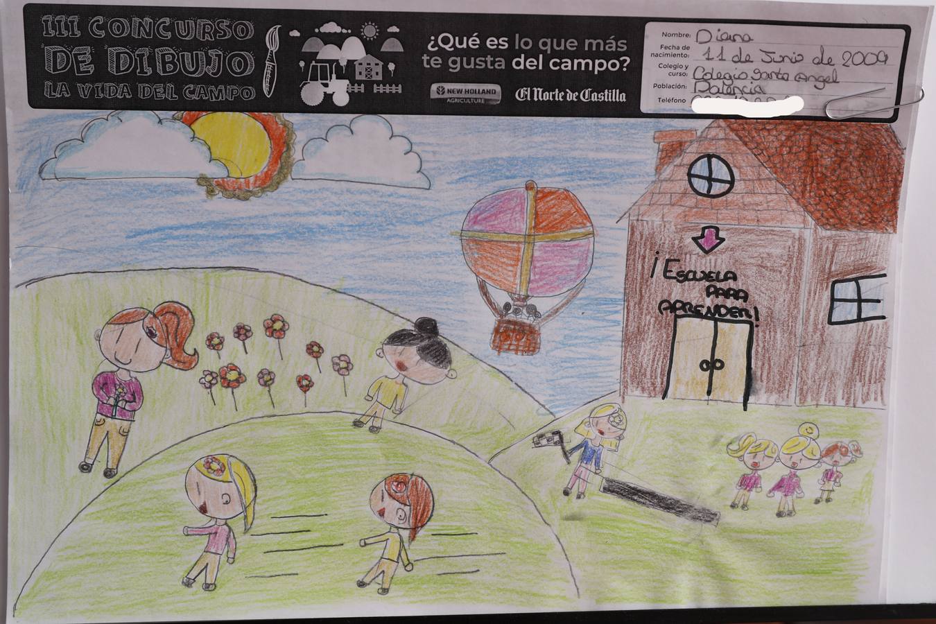 Fotos: Trabajos de 4º de Primaria en la modalidad de dibujo del III Concurso de Dibujo y Cómic &#039;La vida del campo&#039;