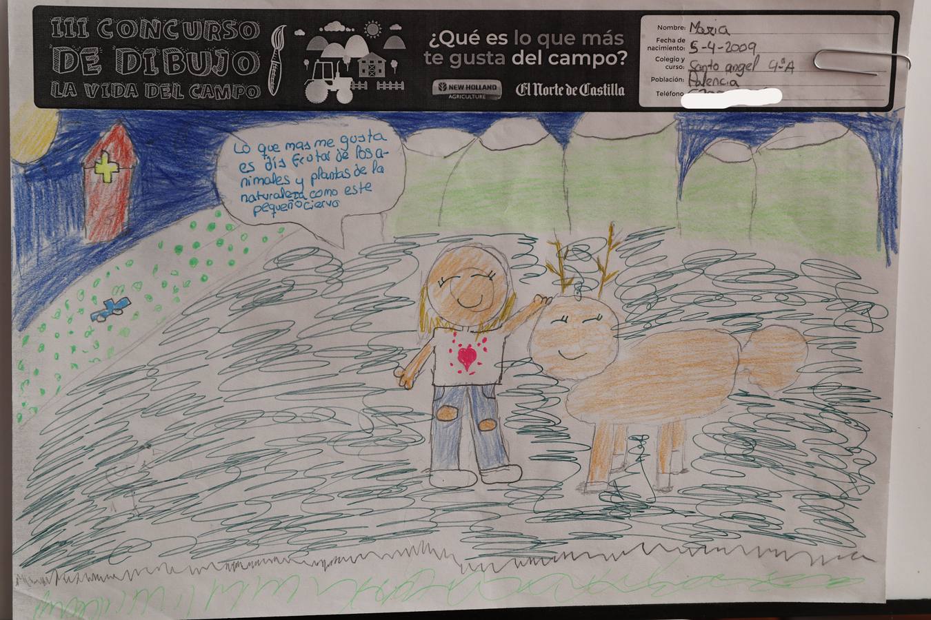 Fotos: Trabajos de 4º de Primaria en la modalidad de dibujo del III Concurso de Dibujo y Cómic &#039;La vida del campo&#039;