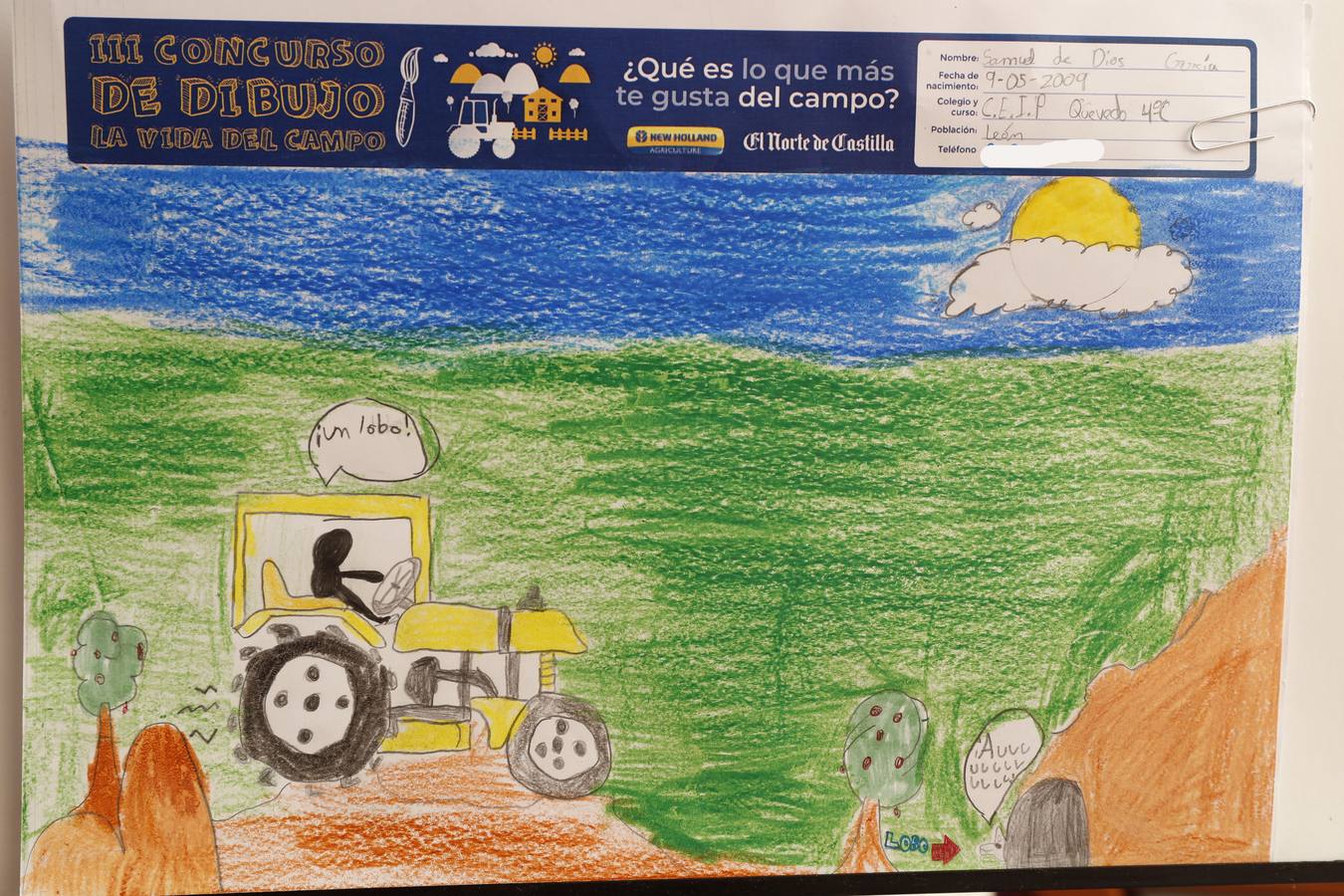 Fotos: Trabajos de 4º de Primaria en la modalidad de dibujo del III Concurso de Dibujo y Cómic &#039;La vida del campo&#039;