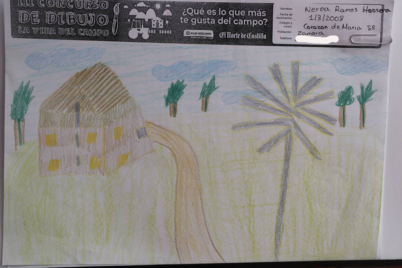 Fotos: Trabajos de 5º de Primaria en la modalidad de dibujo del III Concurso de Dibujo y Cómic &#039;La vida del campo&#039;