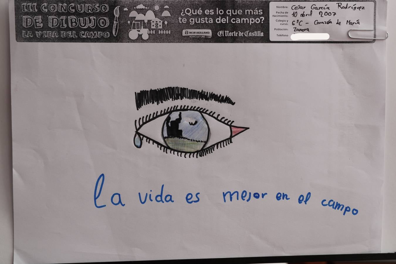 Fotos: Trabajos de 6º de Primaria en la modalidad de dibujo del III Concurso de Dibujo y Cómic &#039;La vida del campo&#039;