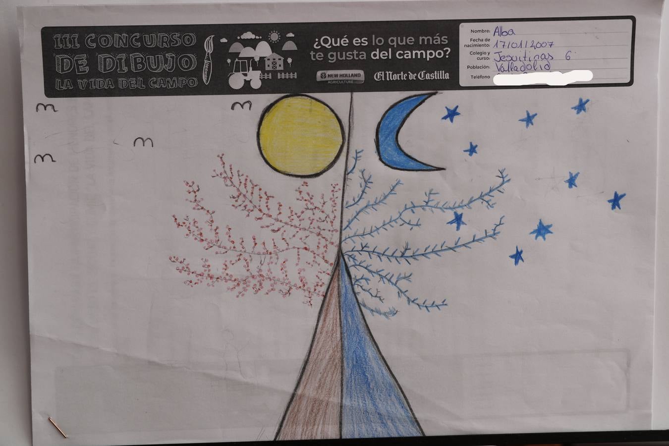 Fotos: Trabajos de 6º de Primaria en la modalidad de dibujo del III Concurso de Dibujo y Cómic &#039;La vida del campo&#039;