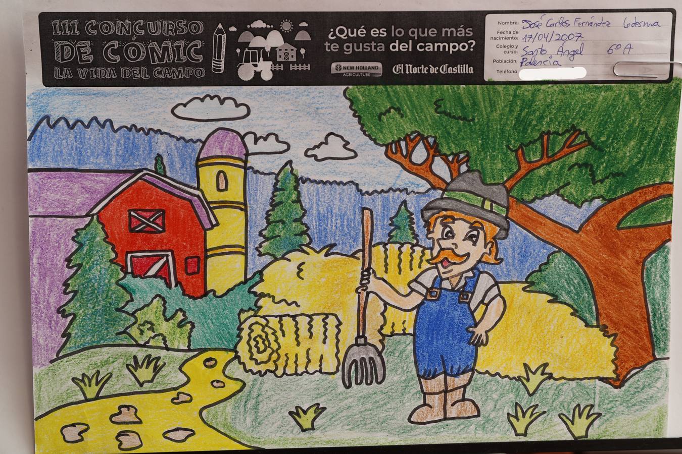 Fotos: Trabajos de 6º de Primaria en la modalidad de dibujo del III Concurso de Dibujo y Cómic &#039;La vida del campo&#039;