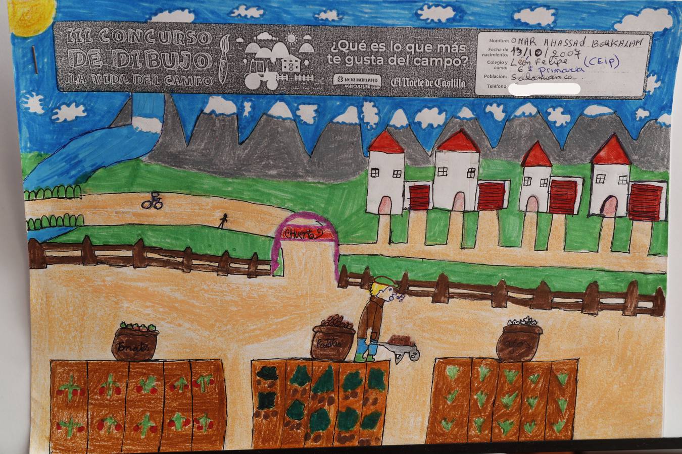 Fotos: Trabajos de 6º de Primaria en la modalidad de dibujo del III Concurso de Dibujo y Cómic &#039;La vida del campo&#039;