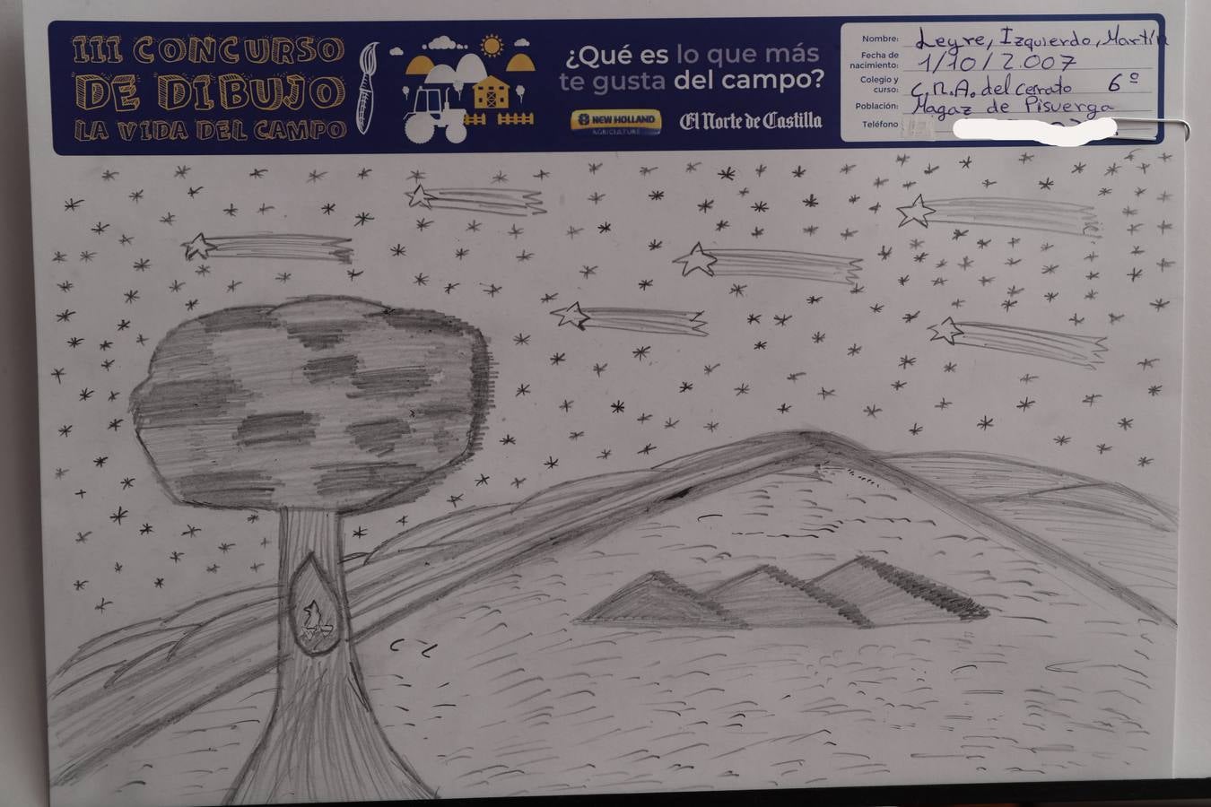 Fotos: Trabajos de 6º de Primaria en la modalidad de dibujo del III Concurso de Dibujo y Cómic &#039;La vida del campo&#039;