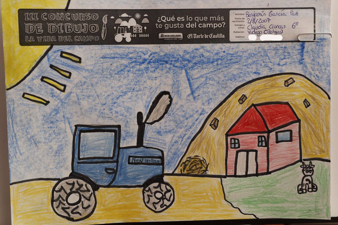 Fotos: Trabajos de 6º de Primaria en la modalidad de dibujo del III Concurso de Dibujo y Cómic &#039;La vida del campo&#039;