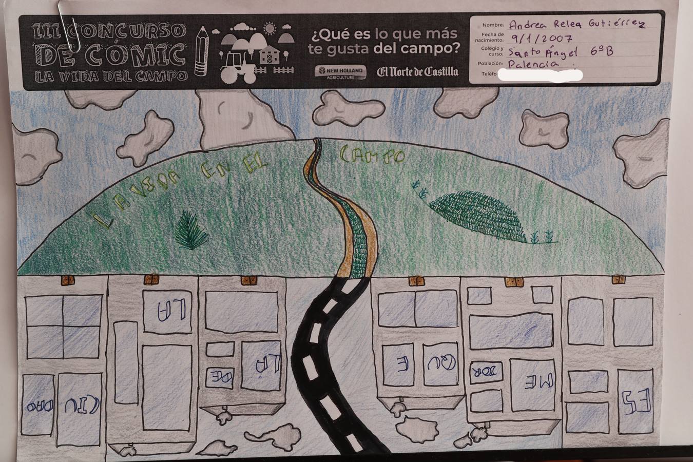 Fotos: Trabajos de 6º de Primaria en la modalidad de dibujo del III Concurso de Dibujo y Cómic &#039;La vida del campo&#039;