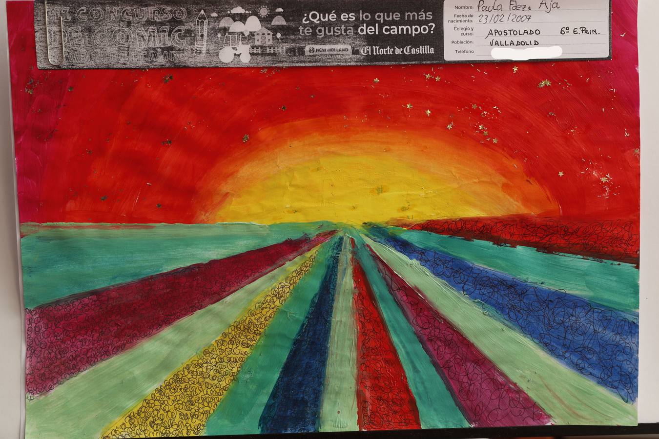 Fotos: Trabajos de 6º de Primaria en la modalidad de dibujo del III Concurso de Dibujo y Cómic &#039;La vida del campo&#039;