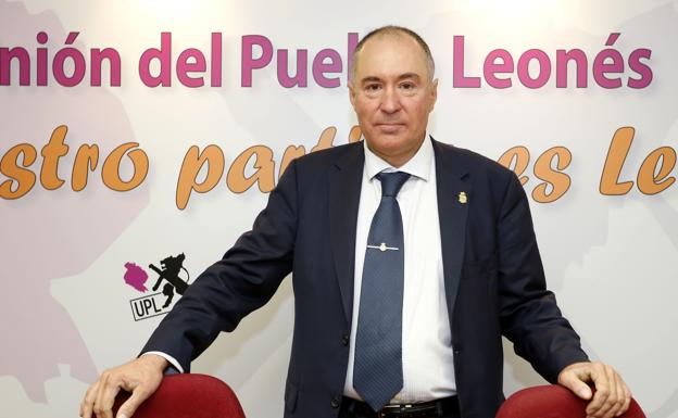 Eduardo López Sendino, en la sede de UPL.