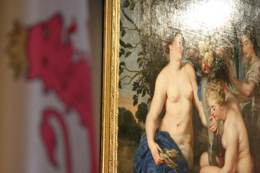 Fotos: Presentación de la obra de Rubens en el Museo de León