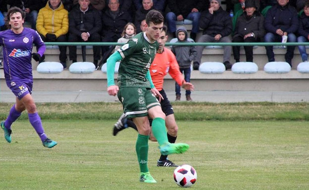 Gonzalo, en un partido con el Atlético Astorga.