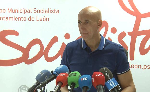 José Antonio Diez, candidato del PSOE a la Alcaldía de León. 