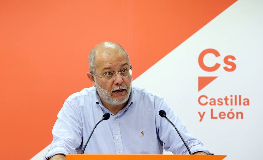 Francisco Igea, durante la rueda de prensa