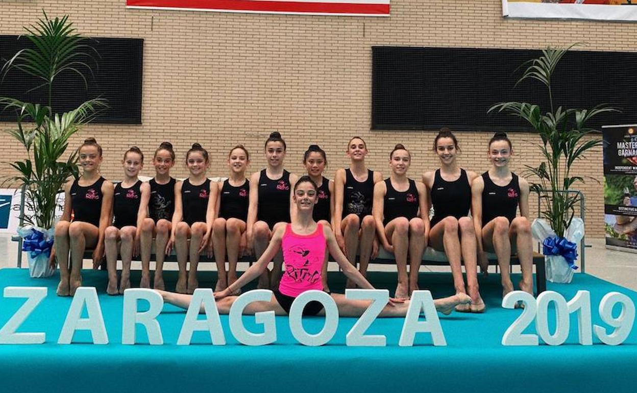 Equipo del Club Ritmo en Zaragoza.