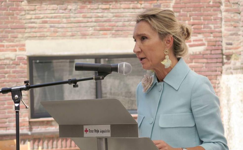 María Victoria Seco, durante su intervención en el acto de toma de posesión como presidenta de Cruz Roja León. 