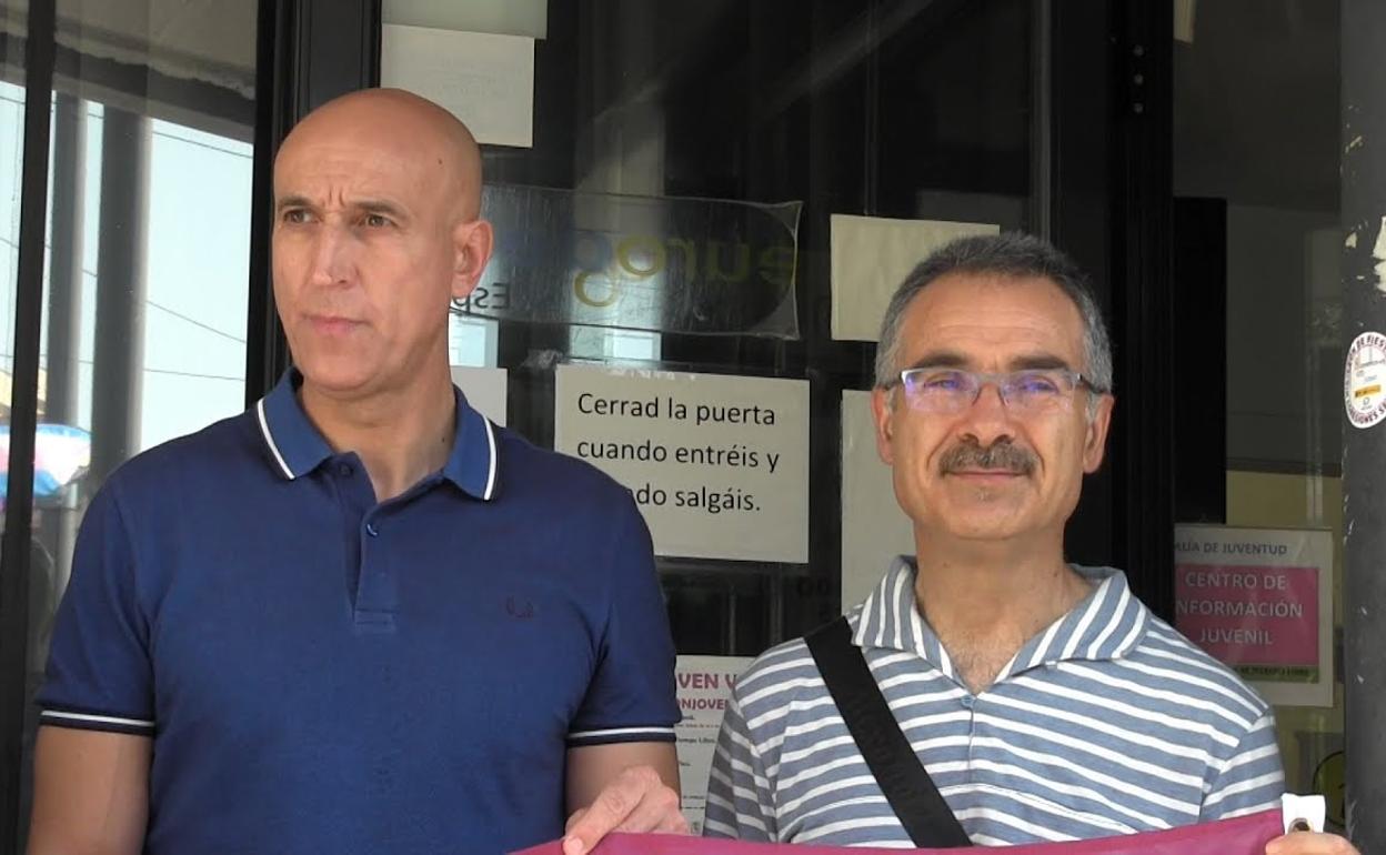 José Antonio Diez y Nicanor Pastrana, en León. 