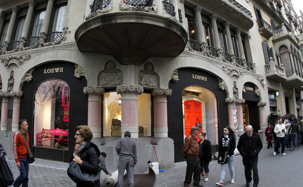 Fotografía de archivo del Paseo de Gracia en Barcelona.