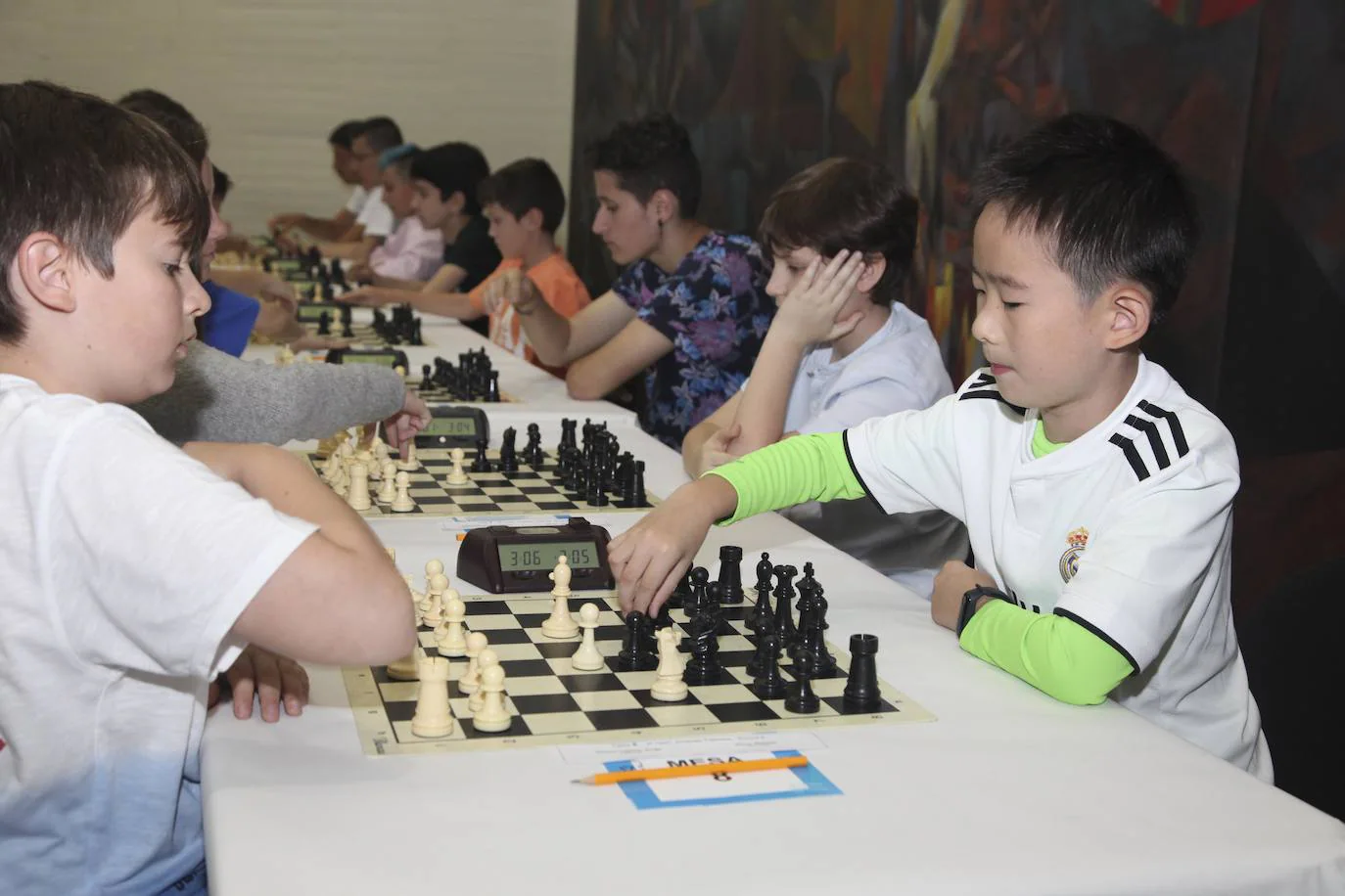 Shaolei Zong, de 10 años, ha participado en el Torneo.