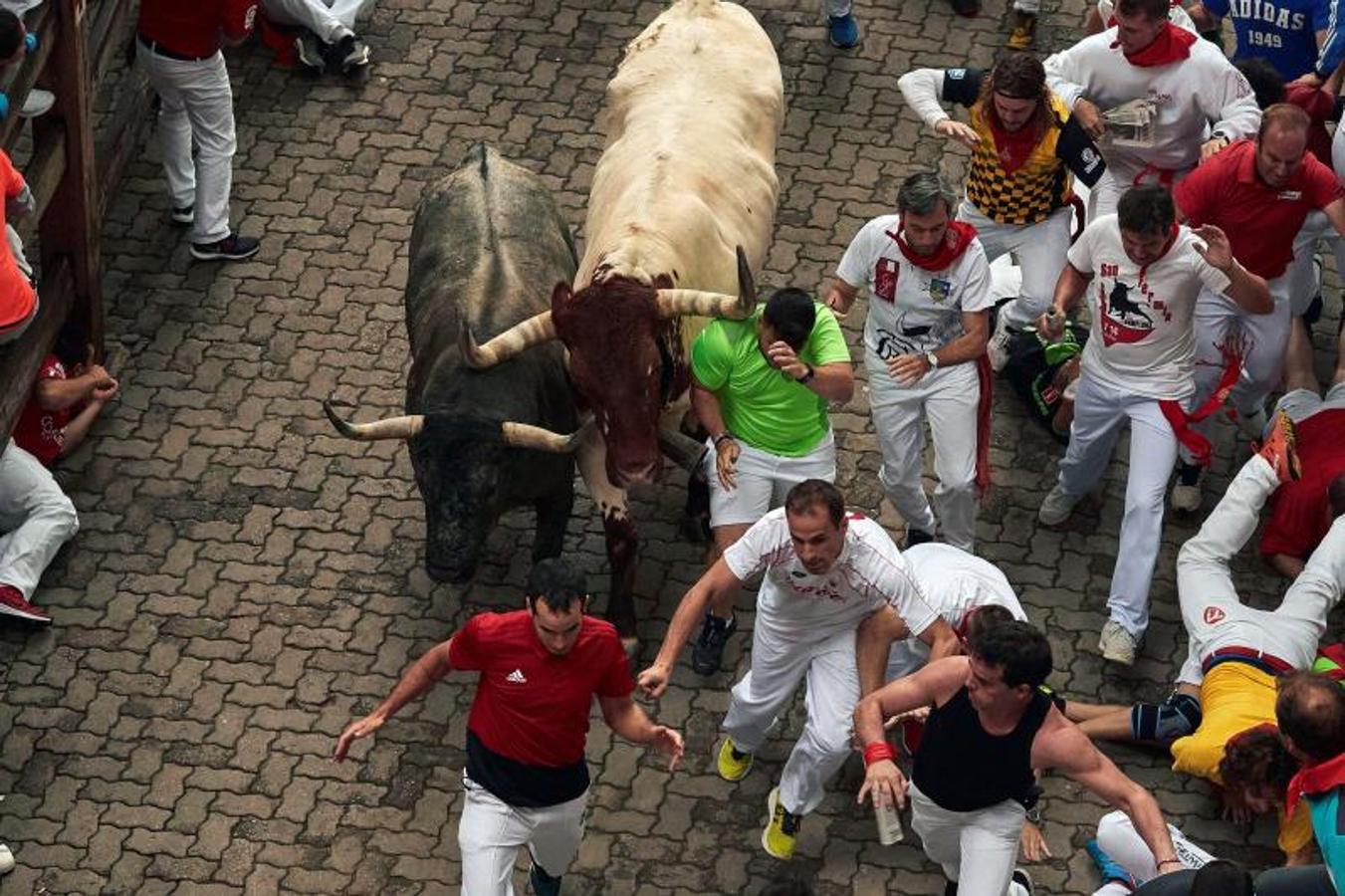 Fotos: Los toros de José Escolar protagonizan un encierro rápido y limpio