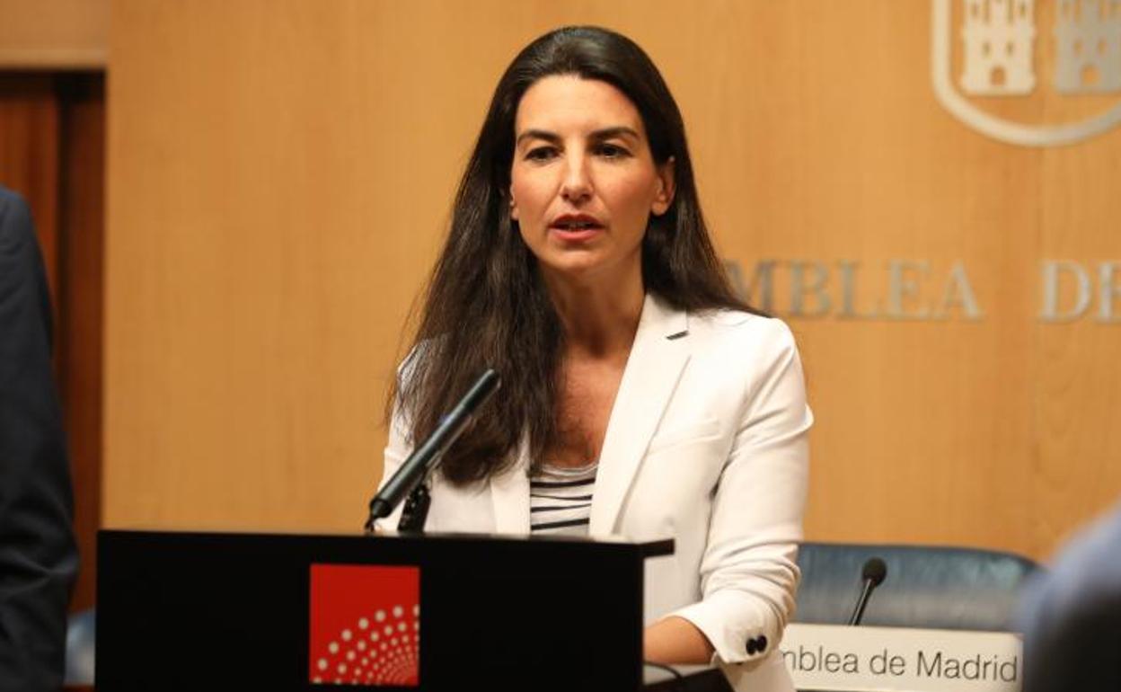 La portavoz de Vox en la Asamblea de Madrid, Rocío Monasterio.