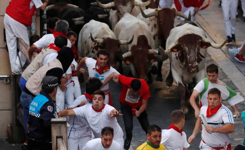 Fotos: Emocionante encierro de los toros de Victoriano del Río