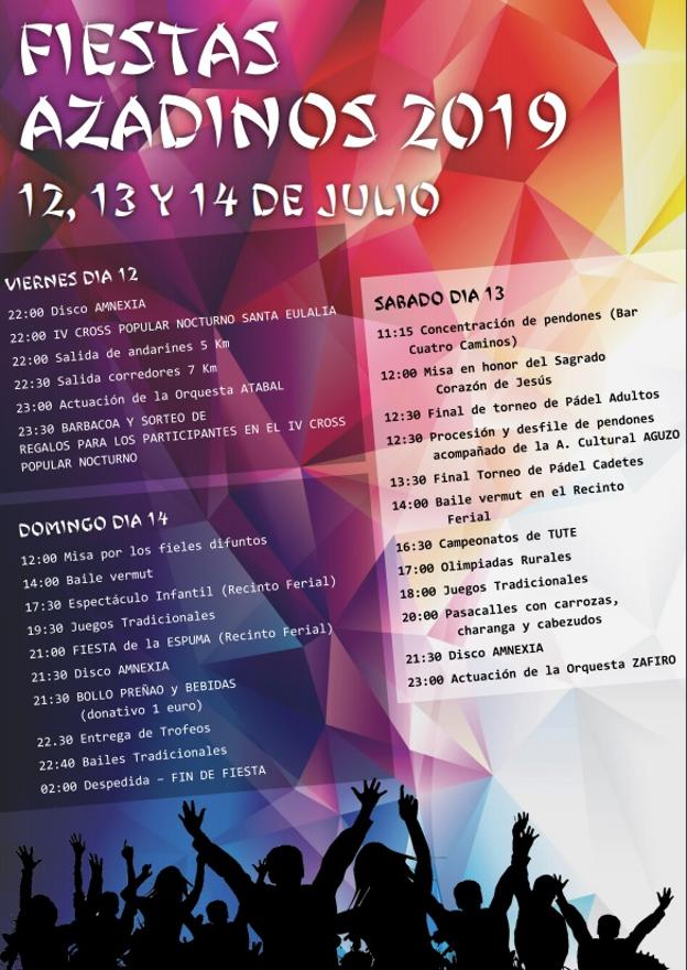 Cartel de las fiestas. 