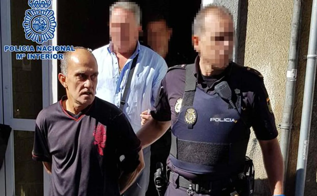 Santiago Izquierdo Trancho, durante su detención tras la fuga de once días. 