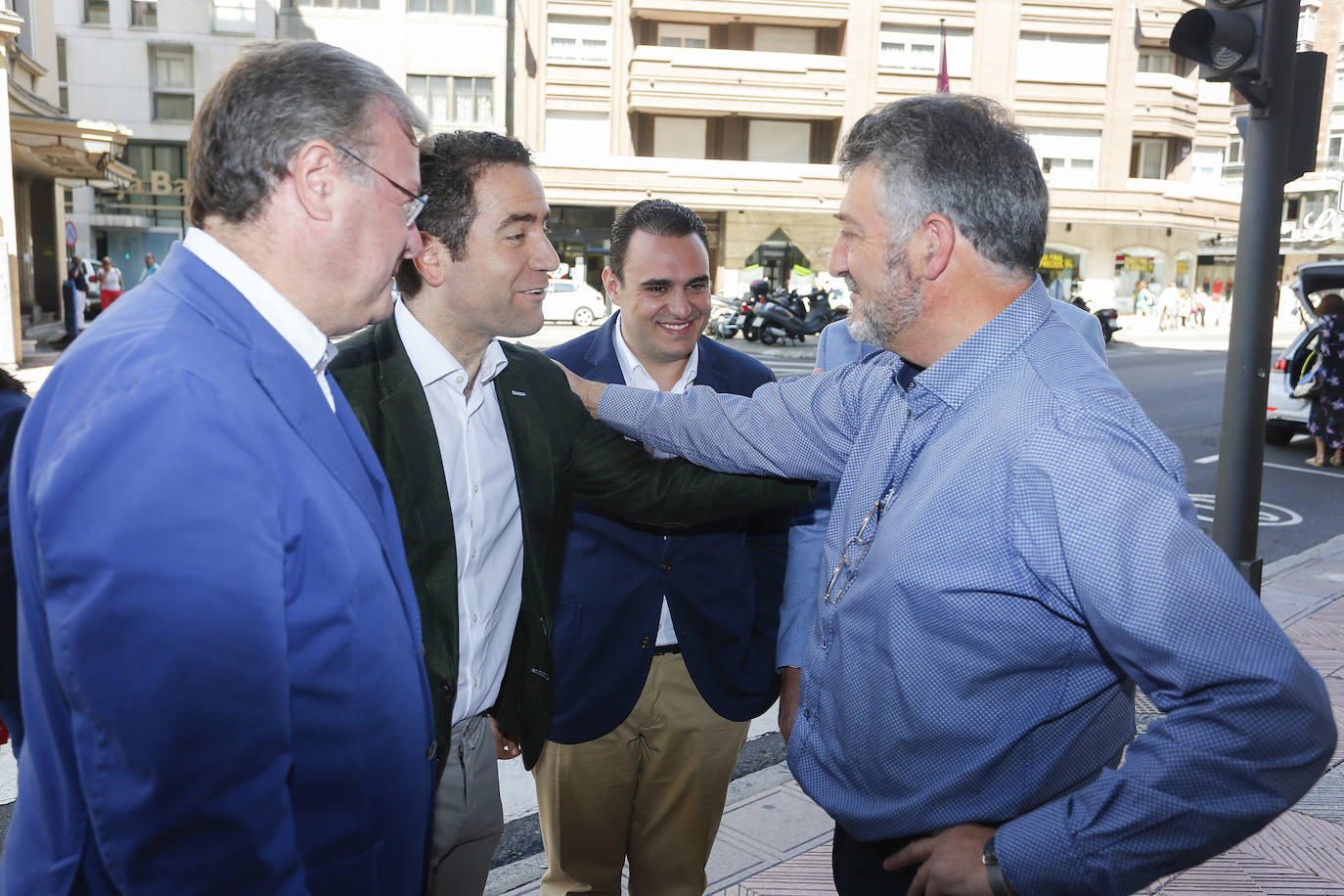 Antonio Silván, García Egea, José Miguel González y Juan Martínez Majo.