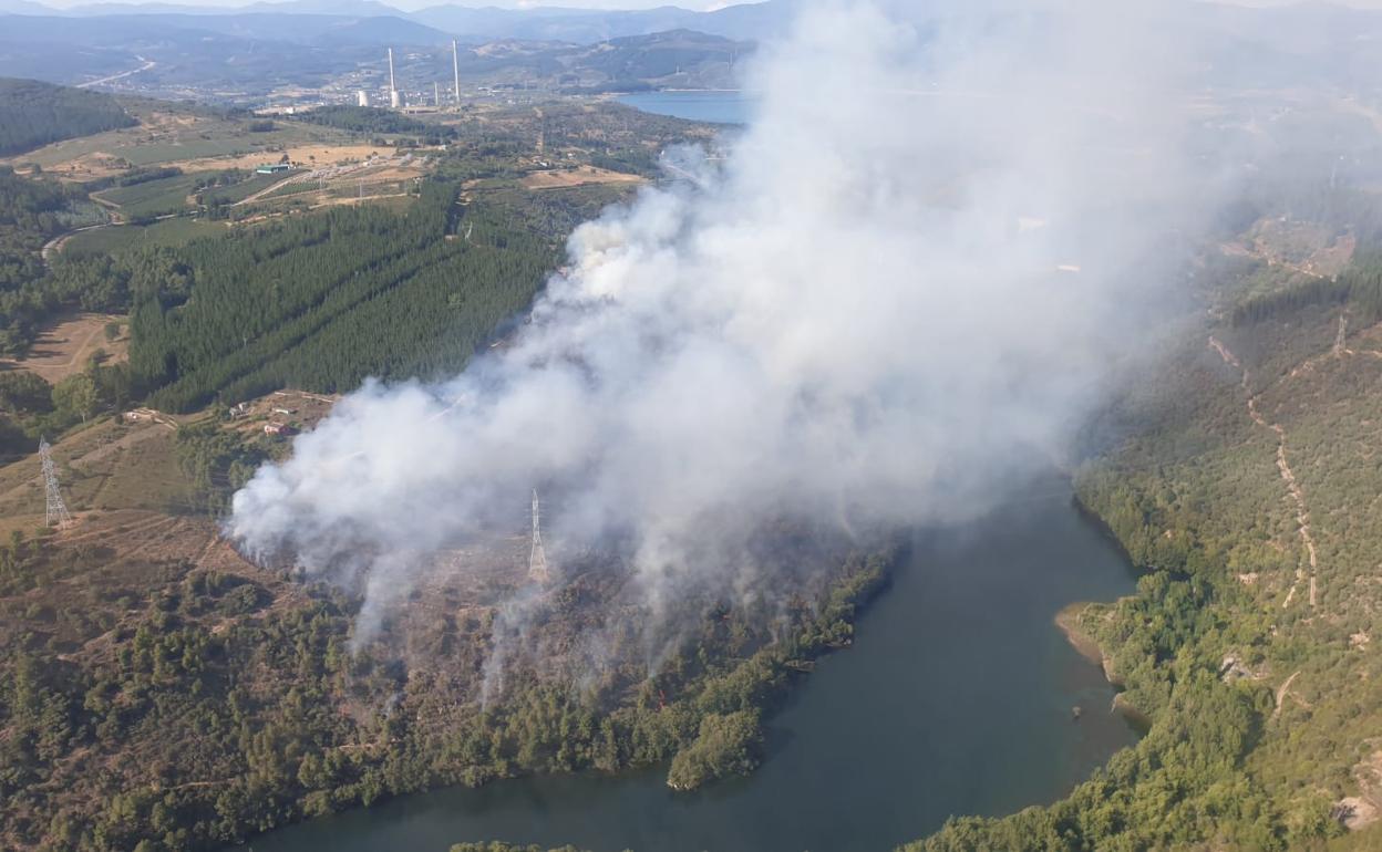 Imagen aérea tomada por Brif Tabuyo momentos antes de aterrizar en el lugar. 