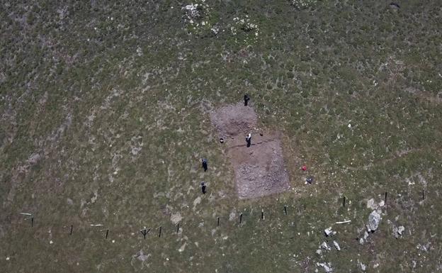 Galería. Yacimiento de la Vía Carisa a vista de dron.