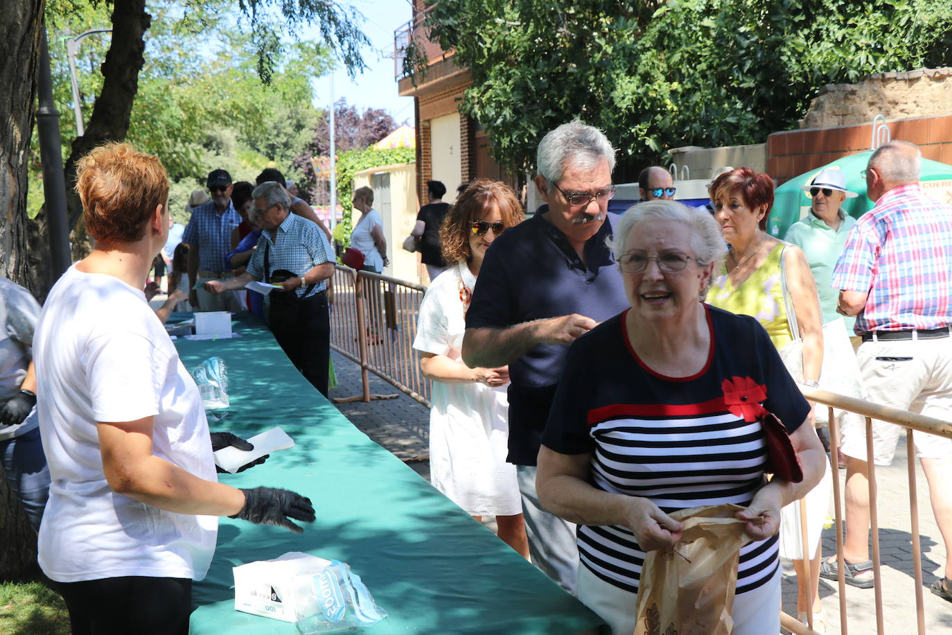 Los pendones de la comnarca lucen en el Día de Asturias en Valencia de Don Juan. 
