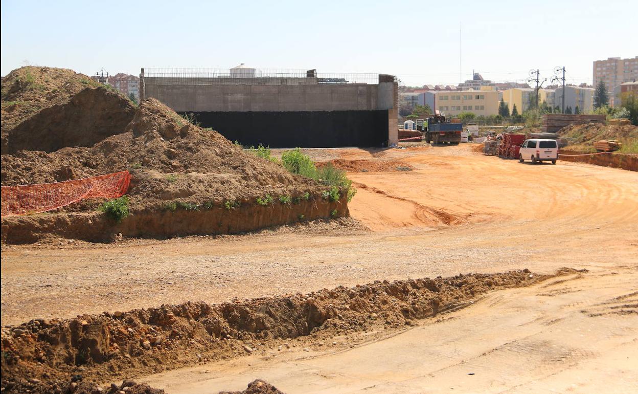 Vista de las obras en San Andrés del Rabanedo. 