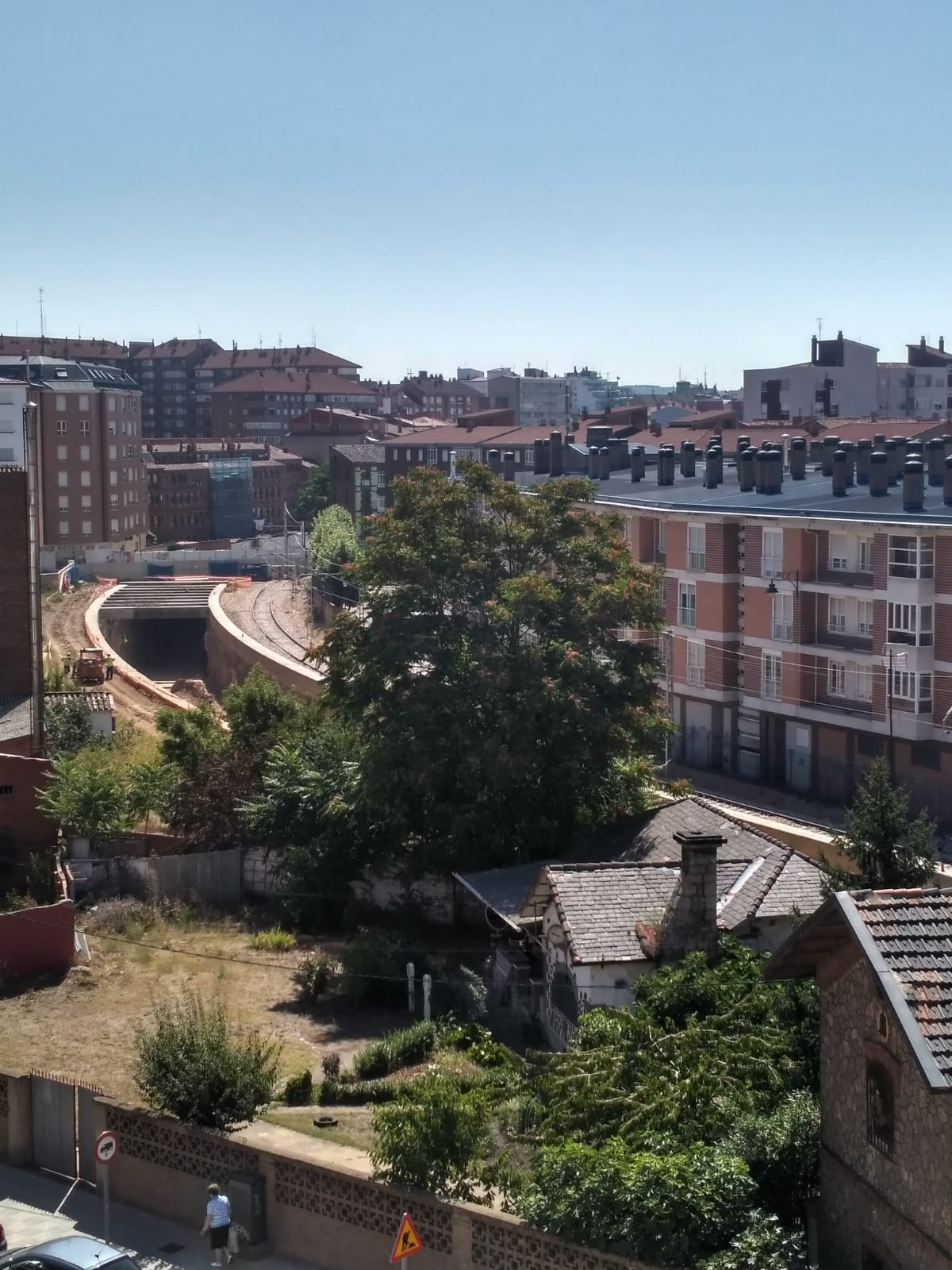 Fotos: Vista de la salida a superficie de la integración del AVE