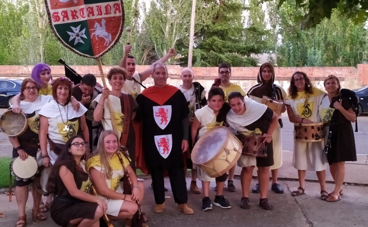 Algunos de los participantes de la fiesta medieval. 