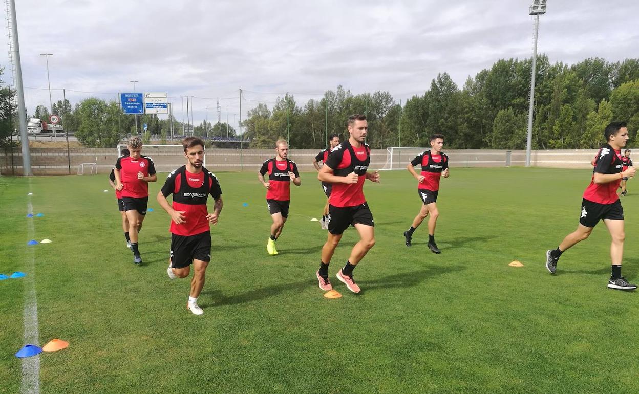 Imagen del primer entrenamiento de la semana. 