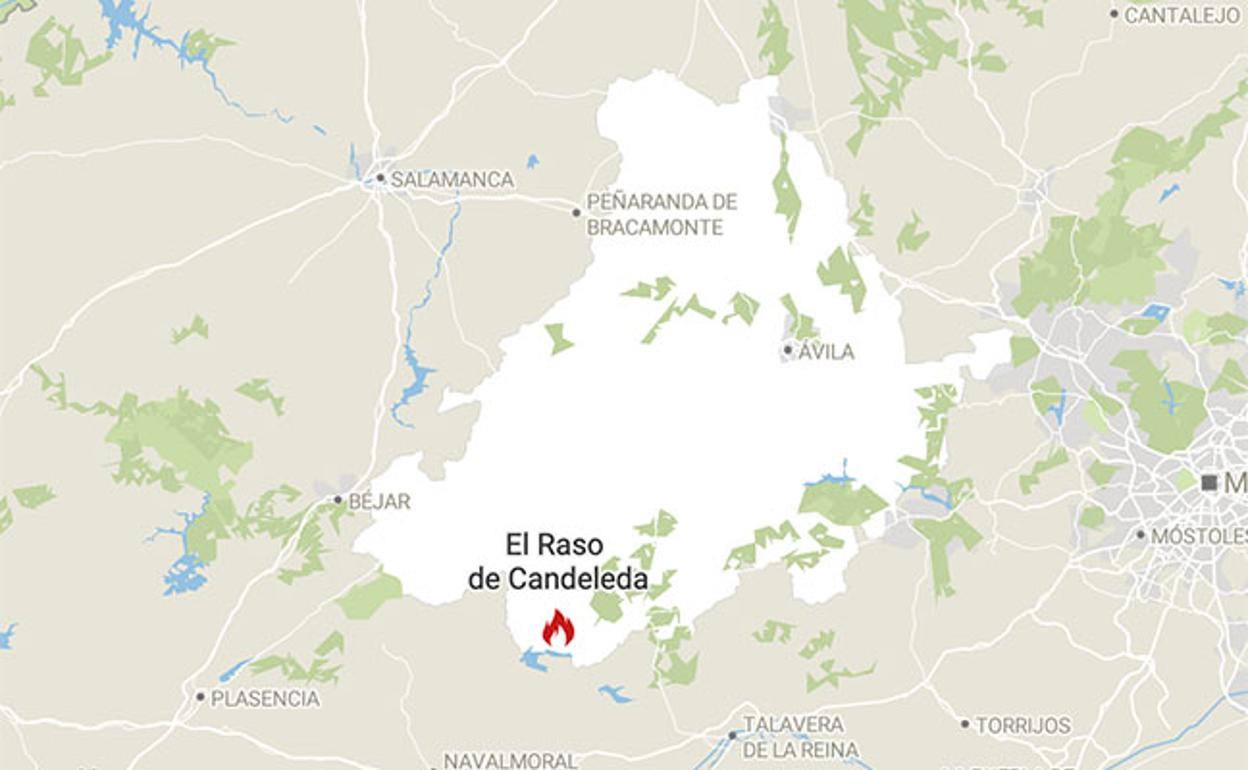 La Junta declara el nivel 1 en el incendio de Raso de Candeleda, en Ávila
